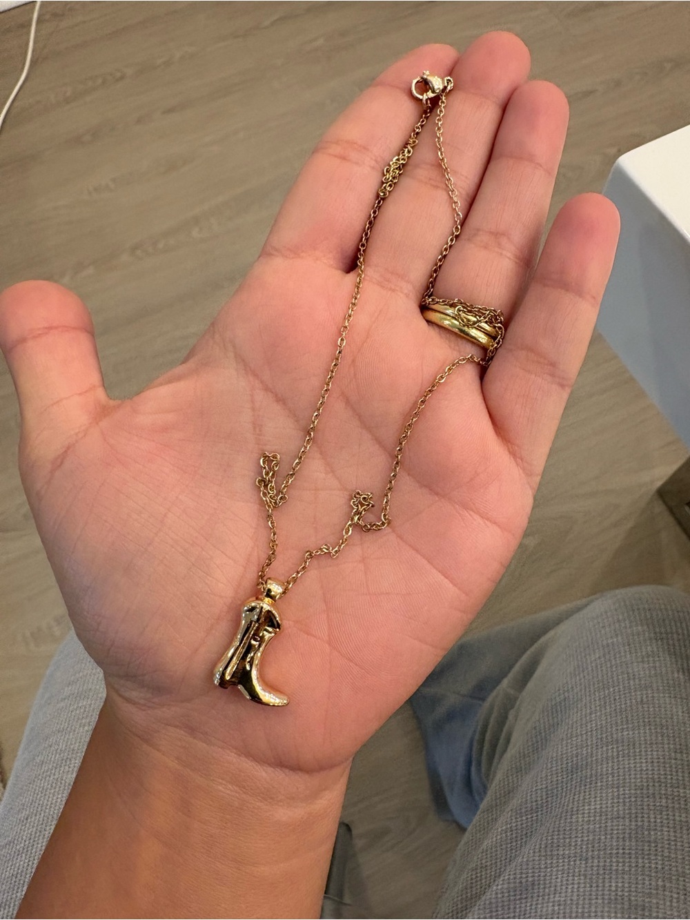 Cowboy Boot Pendant Necklace - Women's Jewelry